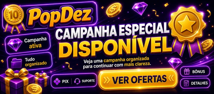POPDEZ bonus e promocao